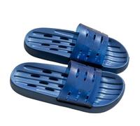 QINGGANG-0224 slipper Shower Slippers for Women Men, Breathable Quick Drying Bath Shoes Lightweight Non Slip House Slide for Indoor Outdoor(Blue,Alpha XX-Large)
