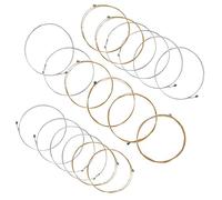 QINGGE Bronze Acoustic Guitar Strings，3 Sets of guitar strings 2 Full Sets and Extra 6 strings（E-1st,B-2nd G-3rd each 2) for Acoustic Guitar Replacement