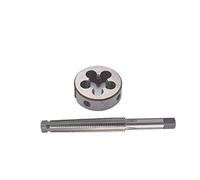 qinggw 1 Set Right Left Hand Metric Trapezoidal Tap And Die Set TR 8 10 12 14 16 X1.5 X2 X3 X4 Thread Screw T R Taps Round Dies (Color : Right Hand, Size : Tr8X2)