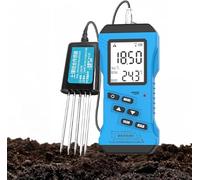 QINGHEDZSW 7 in 1 Soil Tester, Nitrogen, Phosphorus, Phosphorus, Potassium NPK Tester, High Accuracy, Ph, Humidity, Temperature, Nutrient Conductivity, Ec Meter, for Fertility Test