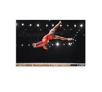 QINGJIE Simone Biles Sports Gymnastics Athlete Canvas Print Poster Art Decor Wall Print Photo Home Modern Decorative Posters 12x18 inch (30x45cm) for Living Room, Bedroom, Dining Room