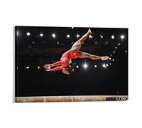 QINGJIE Simone Biles Sports Gymnastics Athlete Poster Picture Print Canvas Poster Wall Paint Art Posters Decor Modern Home Artworks 20x30inch(50x75cm)