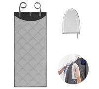 QINGLANG Over The Door Press Pad with Steamer Glove Heat-resistant Over the Door Steamer Pad Vertical Over the Door Ironing Mat Portable Over Door Clothes Steamer Pad for Clothes Home Travel 45.27×18.