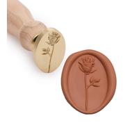 QINGNING Vintage Wax Seal Stamp 3D Rose - Perfect for Christmas Gifts, Weddings, Birthdays, and Invitations