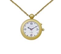 QINGQIAN English Voice Talking Watch for Blind,Visually impaired or Elderly,Super Light Aluminum Shell Gold Pendant Pocket Watch