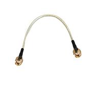 Qingqing Store 10pcs SMA Male To SMA Male Connector RG402 Semi-flexible RG-402 Coax Pigtail Coaxial Cable 10cm 15cm 20cm 30cm(20cm)