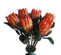 Qingriver 6 Pcs 68 CM Large Artificial Protea Cynaroides Flowers Plants For Home Garden Decor