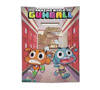 QINGRONG The Amazing World of Gumball TV Series Anime Poster Wall Art Picture Painting Tapestry Polyester Print Tapestries Artworks Bedroom Living Room Decor 30"x40"