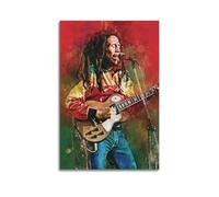 QINGSDEC Posters Applicable to Bob Marley Canvas Oil Painting Decorative Painting Art Poster Hanging Painting Home Living Room Bedroom Dining Wall 16x24inch(40x60cm) Unframe-style
