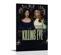 QINGSDEC Posters Applicable to Hunt Down Eve Canvas Oil Painting Decorative Painting Art Poster Hanging Painting Home Living Room Bedroom Dining Wall 12x18inch(30x45cm) Frame-style