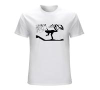 QINGXIANG Men's Tom Waits Band T-Shirt White M
