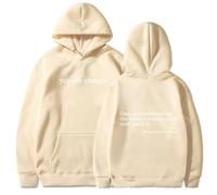 QingxingFa Dear Person Behind Me Sweatshirt Hoodie, You are Enough Hoodie, Loose Graphic Sweatshirts, The Hope Hoodie (Khaki + white logo,M)