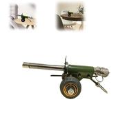 QingxingFa Firecracker Artillery Cannon, Stainless Steel Cannon Model Firecracker Launcher Artillery Cannon Toy,Mini Stainless Steel Cannon Model,Mini Cannon,Military Model Collection (green)
