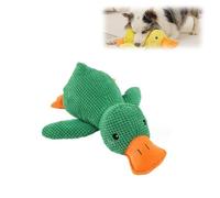 QingxingFa Quack-Quack Duck Dog Toy, The Calming Duck Dog Toy, The Mellow Dog Calming Duc, Yellow Stuffed Duck Dog Chew Toys for Dogs Indoor Puppy (green)