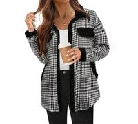 QingxingFa Teddy Bear Fleece Lined Jacket, Teddy Bear Jacket for Women, Womens Fuzzy Lined Teddy Bear Fall Jacket (Black,XL)