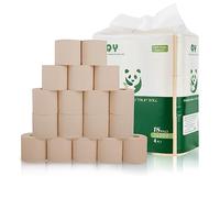 QingYa Bamboo Toilet Paper, 4-Ply, 18 Mega Rolls,Unbleached, Sustainable and Tree Free, Soft, Strong, Earth-Friendly (2430g-245 Sheets)