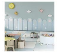 Qingyan 3D Wall Panels Peel and Stick Wallpaper, Waterproof PU Wallpaper, Upholstered Headboard Wall Panel, Anti-Collision Wall Sticker(D)