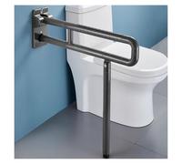 QINGYAN Toilet Safety Rails,Foldable Disabled Flip-Up Bathroom Grab Bar,Stainless Steel Shower Handrail,Toilet Grab Bar,Handicap Grab Bars For Elderly(70cm)