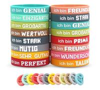 QINGYIWL Pack of 60 Motivational Bracelets, Silicone Bracelets with Inspirational Sayings, Courage Gifts, Motivational Rubber Bracelets, Party Bags for Children, Teenagers, Students