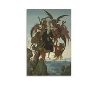 QINGYUAN Michelangelo The Torment of Saint Anthony Poster Canvas Gifts Picture Painting Posters Room Decor Home Decorative 16x24inch(40x60cm)