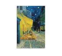 QINGYUAN Vincent Van Gogh Cafe Terrace on The Place Du Forum Arles at Night Poster Canvas Wall Art Picture Print Modern Family Bedroom Decor Posters 16x24inch(40x60cm)