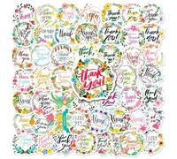 Qingzhuo-50 Thanksgiving English Decorative Stickers Healing Luggage Waterproof Graffiti Holiday Party