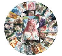 QINGZHUO-50pcs Elf Girl Doodle Decorative Water Bottle Phone Case Computer Scrapbook Laptop Waterproof Vinyl Stickers