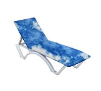 QINGZY Sun Lounger Beach Towel, Microfiber Quick Dry Covers Beach Towels, Portable Soft Chair Cover, 75x210cm Sunbed Chaise Lounge Towels for Summer Holiday Swim Pool Garden (A)