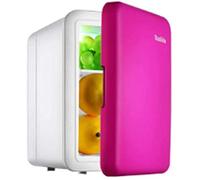 Qinhaixi Car Refrigerator Mini Refrigerator 4L Small Heating And Cooling Box Car Dual-Use (Red 24.52 * 19 * 25.5)