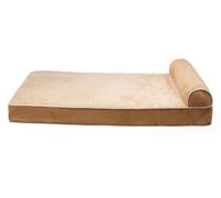 Qinhaixi Cat Bed Kitten Bed Pet Beds For Extra Large Dogs Fluffy Cozy Kennel Pad Washable Dog Crate Mat Pillow Edge Design Pet Cushion Cave(C,50 * 40 * 11cm)