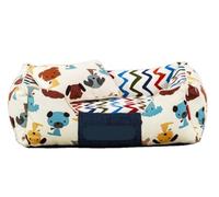 Qinhaixi Cat Bed Kitten Bed Washable Removable Dog Bed for Medium Dogs Rectangular Canvas Dog Bed with Durable Sides Pet Cushion Cave(B,58 * 45 * 20cm)