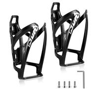 QINIFIFY Bike Water Bottle Cage, 2 Pack Lightweight Bike Bottle Holder Strong Bicycle Drink Cup Holders Cycling Kettle for Road, Mountain and Kids Bikes
