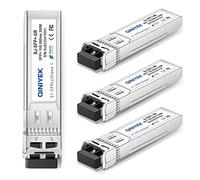 QINIYEK 10GBase-SR SFP+ Transceiver, 10G Multimode SFP+ LC Module, 850nm MMF, up to 300 m,Compatible with Cisco SFP-10G-SR, Ubiquiti UF-MM-10G, Fortinet, Mikrotik, Netgear, Supermicro(Pack of 4)