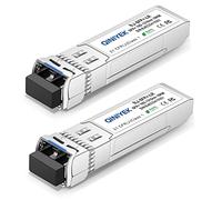 QINIYEK 2Pack 10GBase-LR SFP+ Transceiver, 10G Singlemode SFP+ Duplex LC Module,Compatible for Cisco SFP-10G-LR, Ubiquiti UF-SM-10G,Meraki, Mikrotik, Supermicro, Netgear,SMF,1310nm,10km,DDM