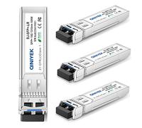 QINIYEK 4Pack 10GBase-LR SFP+ Transceiver, 10G Singlemode SFP+ Duplex LC Module,Compatible for Cisco SFP-10G-LR, Ubiquiti UF-SM-10G,Meraki, Mikrotik, Supermicro, Netgear,SMF,1310nm,10km,DDM