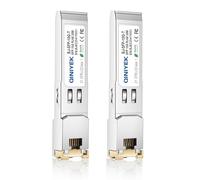 QINIYEK SFP+ to RJ-45 Module, 10Gbase-T SFP+ Copper Gbic Transceiver Compatible for Cisco,Meraki,Ubiquiti,D/TP Link,Supermicro,Netgear,Broadcom, Plug and Play,Hot Pluggable,30m, Pack of 2