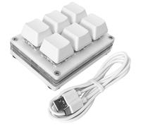 QINIZX Mini 6-Key Macro Mechanical Keypad RGB Gaming Keyboard, Type-C USB
