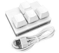QINIZX USB Mini 4-Key Keypad Mechanical Gaming Keyboard RGB Macro Pad