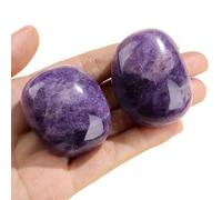 QINJIEJIE Amethyst Large Crystals 1.8-2" Amethyst Healing Crystals Purple Natural Rocks Energy Protection Stones for Reiki Divination Meditation Anxiety Relief Crystal Gifts for Women 2PCS