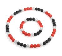 QINJIEJIE Baseball Necklaces Beads for Men, 16/18 in Bling Diamond Rhinestone Chain Baseball Drip Accessories, Ice Collection Necklace Gifts Jewwlry for Men Team Lovers, 16", Rhinestone, No Gemstone