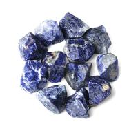 QINJIEJIE Blue Sodalite Crystal Large Crystal 200G Healing Crystals Gemstones Bulk Raw Stone Rough Stones Energy Protection Fountain Rocks Decoration Reiki Meditation for Beginners
