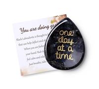QINJIEJIE Crystal Gifts Black Labradorite Healing Crystals Worry Stones