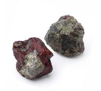 QINJIEJIE Dragon Blood Stone Healing Crystals 1.8"-2.2" 2PCS Raw Large Crystal Rough Stones Rocks Protection Energy Reiki Tumbling Divination Meditation Crystals Gifts for Women