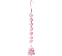 QINJIEJIE Healing Crystal Stone Hanging Rose Quartz Gem Decoration Rolling Stone Car Hanging Chakra Aura Meditation Good Luck Home Decoration Crystal Gifts