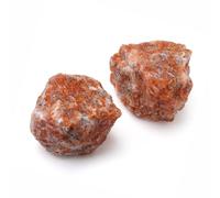 QINJIEJIE Sunstone Large Crystal Healing Crystals 1.8"-2.2" 2PCS Raw Stone Rough Stones Rocks Protection Energy Reiki Tumbling Divination Meditation Crystals Gifts for Women