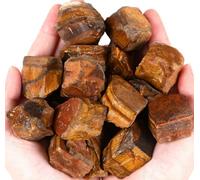 QINJIEJIE Tigers Eye Crystal Large Crystal 200G Healing Crystals Gemstones Bulk Raw Stone Rough Stones Energy Protection Fountain Rocks Decoration Reiki Meditation for Beginners