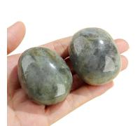 QINJIEJIE White Labradorite Crystal Healing Crystals 1.8-2.0" 2PCS Large Crystals Natural Rocks Energy for Reiki Divination Meditation Protection Stones Gifts for Women Beginners