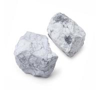 QINJIEJIE White Turquoise Large Crystal Healing Crystals 1.8"-2.2" 2PCS Raw Stone Rough Stones Rocks Protection Energy Reiki Tumbling Divination Meditation Crystals Gifts for Women