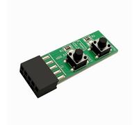 QINJOOELC 9Pin Reset/Power ON/Off Switch Board Adapter Test for Desktop PC Motherboard - Easy Installation & Compatibility