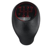 QINKO 5 Speed Gear Shift Knob Fit for Peugeot 504 505 309 205 GTI CTI Manual Lever Shifter Handle Stick-Chrome_Red